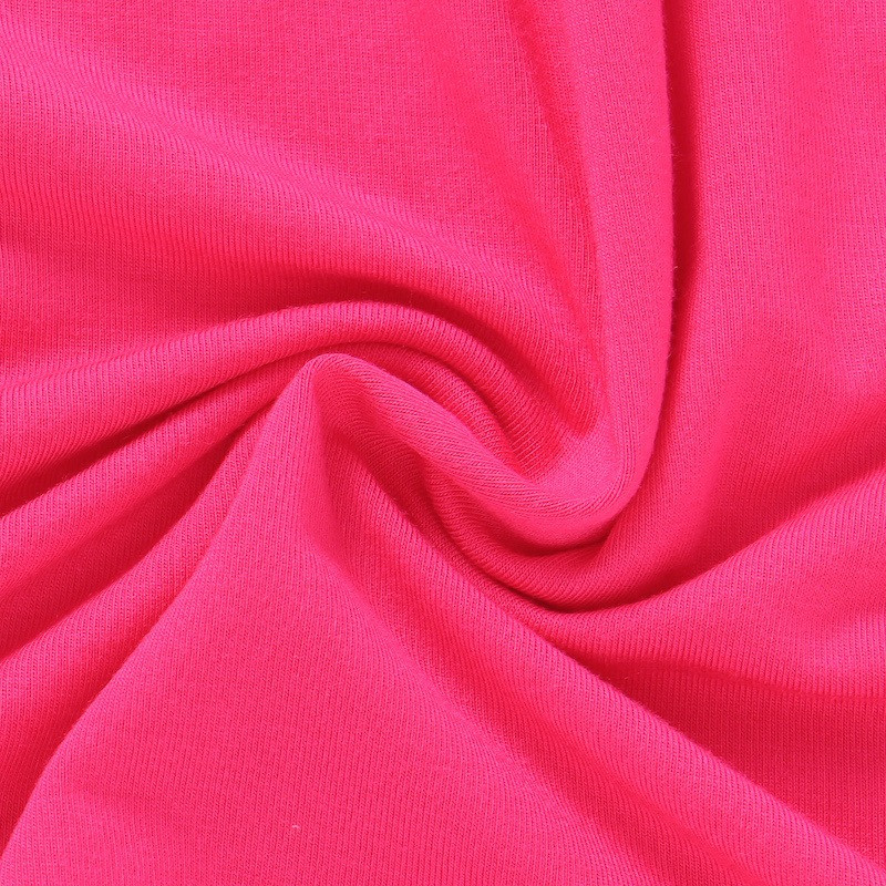 Girls 2T-10Y Summer Bamboo Twirl Dress Short Sleeve Fuchsia